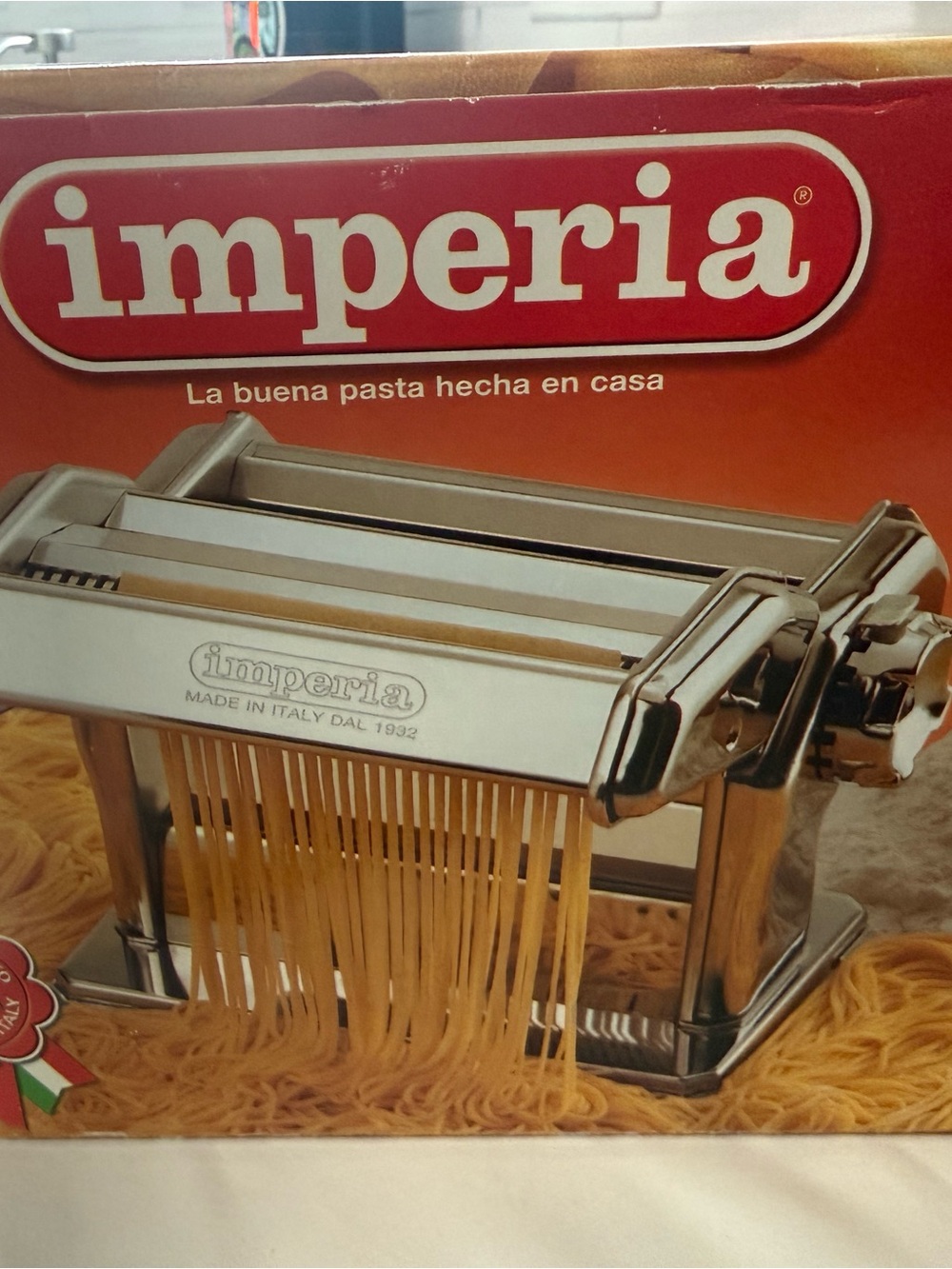 Imperia Stainless Steel Pasta Maker with Cutter - Silver